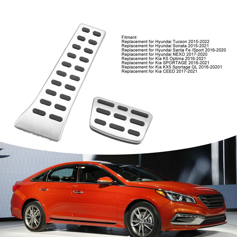 Gas Brake Accelerator Pedal Cover Stainless Steel Anti Slip Foot