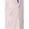 Emigre 42L Men's 100% Cotton Pink Striped Seersucker Suit