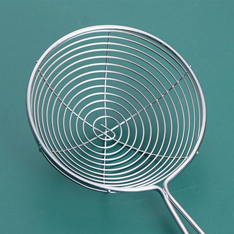 Stainless Steel Wire Skimmer Spoon Strainer Spider Kitchen Mesh Tool