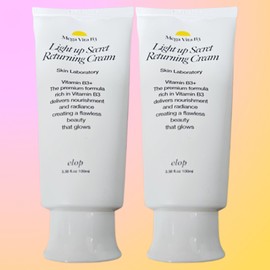 2 pieces Elop Megavita B3 Light-up Secret Returning Coloring Cream / 2개 엘롭 메가비타 B3 라이트업 시크릿 리터닝 착색크림