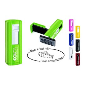 Diving Stamp Oval Log Book Stamp with Name Desired Text Diving Saying Print Approx. 38 x 14 mm 7 Colours Stamp for Logbook Diving Pocket Stamp U-Boat