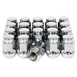 ECCPP Replacement M14x1.5 Wheel Lug Nuts 20pcs Chrome Lug Nuts 1.38"(35mm) Tall for 2020-2023 for Jeep Gladiator 2018-2023 for Jeep Wrangler