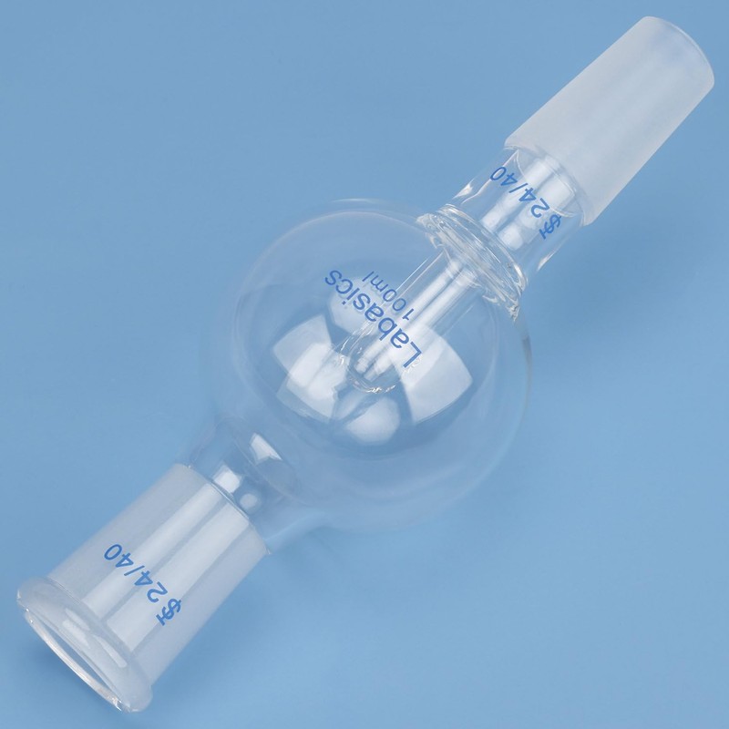 Labasics Borosilicate Glass Rotary Evaporator Bump Trap with 24/40 Standard