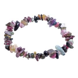 Lebensquelle Plus Tourmaline Colourful Chip Bracelet | High Quality Gemstone Bracelet, Stone