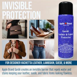 Apple Brand Garde Rain & Stain Water Repellent - Protector Spray For Handbags, Purses, Shoes, Boots, Accessories, Furniture - Won't Alter Color - Great For Vachetta