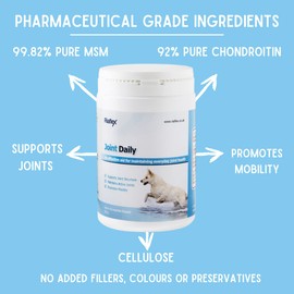 Riaflex Joint Daily | High Strength Vegetarian Hip & Joint Supplement For Dogs | Powerful combination of Glucosamine, MSM & Cellulose (800g)