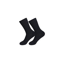 tittimitti 75% Fine Merino Wool Luxury Men's Socks 1 Pair 3-Pack. Made in Italy. (as1, numeric, numeric_6, numeric_9, regular, regular, Black (1 Pair), 6-9)