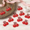 40PCS Mini Cherry Shape Iron on Patches, Fruit Theme Embroidered