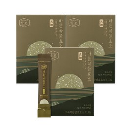 Correct Grain Enzyme Jinga Low Molecular Fermentation Enzyme, 90g, 3 Boxes / 바른 곡물효소 진가 저분자 발효효소, 90g, 3박스