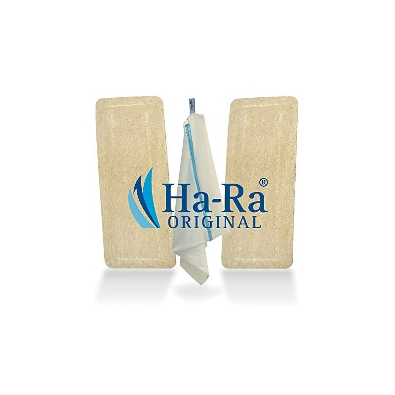 Ha-Ra Pack of 2 White Short Floor Fibres Pack of
