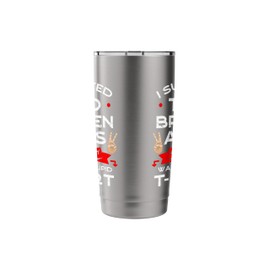 I Survived Two Broken Arms Bone Injury Cast Recovery Gift Stainless Steel Insulated Tumbler