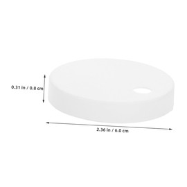 Ipetboom 1 Pair Round Toilet Bolt Caps Plastic Covers for Toilet Seat Decorative Caps for Concealing Screws Fit for Home Office Public Restrooms White Accessories