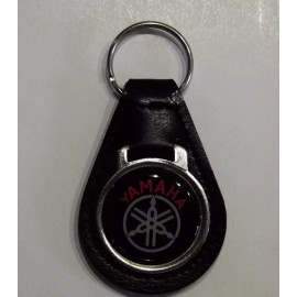 Unbranded Reproduction Vintage Yamaha Snowmobile Medallion Style Leather Keychain (010)
