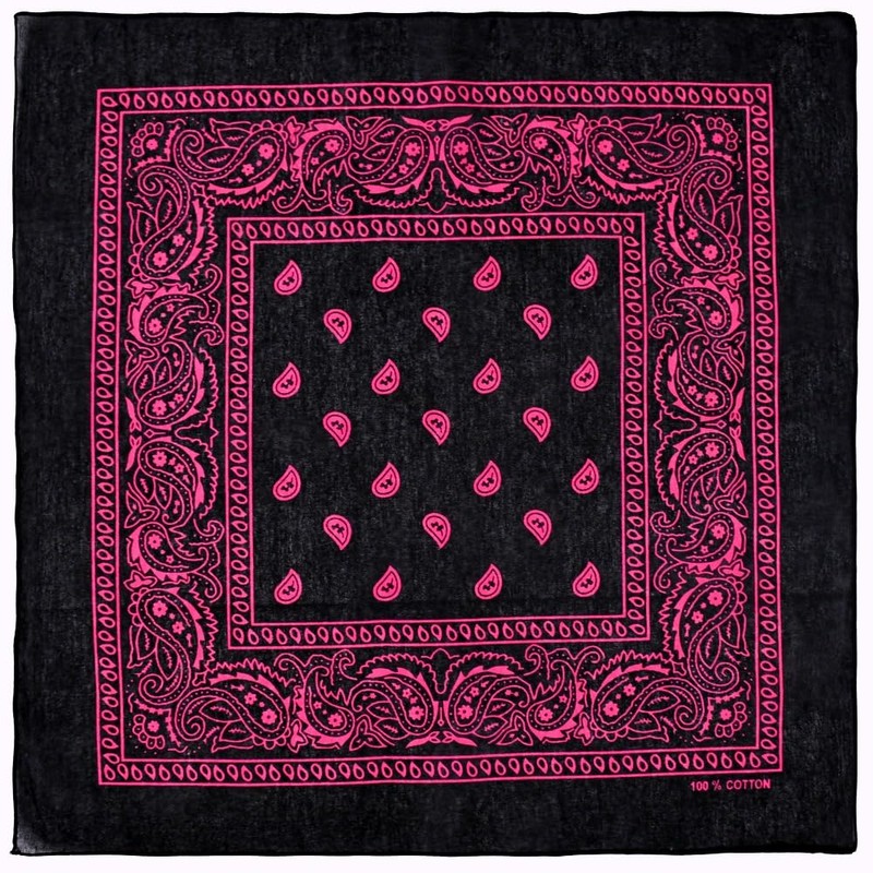 [the largest selection] Contrast Color Bandana Paisley Pattern (Regular Size,