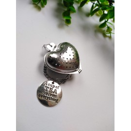 A Cup of Tea Solves Everything Heart Infuser Ball for Brewing Herbal Teas