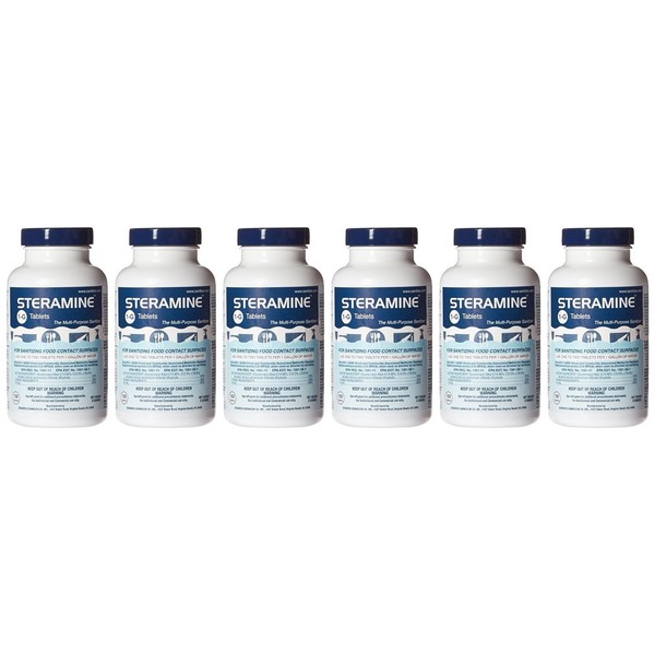 Clear Lake Enterprises Steramine Quaternary Sanitizing Tablets (6 Pack of 150 Each), Blue