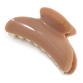 Large Light Caramel/Golden Marble Effect Acrylic Hair Claw/Hair Clamp - 9cm Across