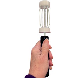 Replacement Lint Roller Handle by Ultra Essentials - Removes Pet Hair and Lint from Clothing and Furniture, Heavy Duty, Durable, and Easy to Use Black Handle (Straight Black)