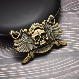 MASOP Western Belt Buckle for Men, Mens Skull Belt Buckle, Cowboy Cowgirl Jeans Accessories for Women Men