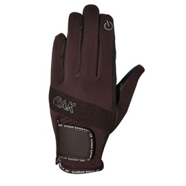 AK Embossed Champion Grip Horse Riding Gloves along the Touch Feature (Brown, S)