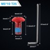 LEONTOOL Bicycle Disc Brake Rotor Bolt M5 x 10mm Bicycle