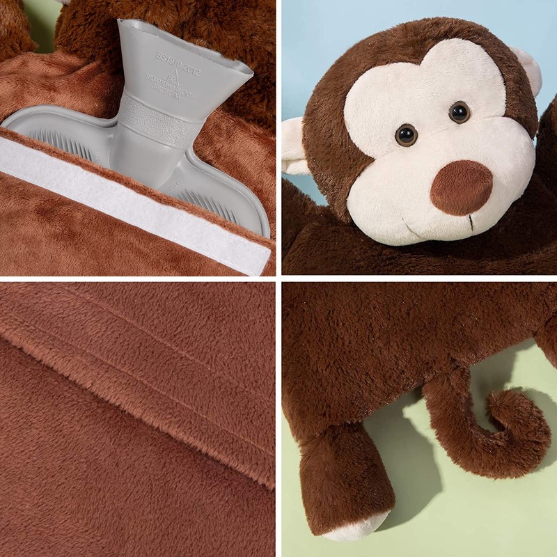 HomeTop Premium Classic Rubber Hot or Cold Water Bottle with