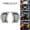 HCmotorku LED Headlight Vent Accents Turn Signal Light Running Light