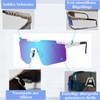 1 x Quick Glasses, Cycling Glasses, Rave Sunglasses for Men