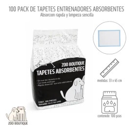 Paños Absorbentes Pañales Tapete Perro Entrenadores 100 Pz                                                                                            