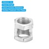 PATIKIL M10x1mm Hexagon Coupling Nut, 6 Pack 15mm Thread Zinc