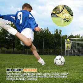 Football Goal Target Net 45 x 60 cm, ESYFOR Football Target with Frame, Easy Assembly, Football Net, Football Training Accessories for Children and Adults, Shooting Accuracy Improvement, Yellow