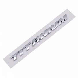 One Pc Titanium Rear Trunk Cars Trucks Rear Liftgate Badge Emblem Decal Nameplate (Silver)