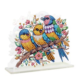 SHEGZHUC Diamond Painting Napkin Holder Hummingbird Bird Animals Freestanding Tablecloth Dispenser Paper Towel Holder Napkin Frame Napkin Dispenser Diamond Painting Napkin Stand Gift