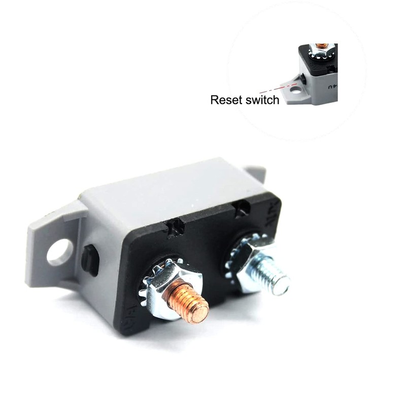 Bumbesti 12-24V 20Amp Resettable Stud Type Circuit Breaker Fuse Holder