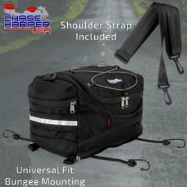 Chase Harper USA 4200 Hideaway Tail Trunk - Water-Resistant, Tear-Resistant, Industrial Grade Ballistic Nylon with Adjustable Bungee Mounting System for Universal Fit - BLACK