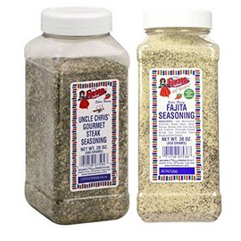 Bolner's Fiesta Uncle Chris Steak and Fajita Seasoning Bundle, 20-30 Oz. Ea.