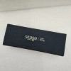 Skaga Sweden Magnetic Folding Eyeglasses Case Navy with Microfiber Lens