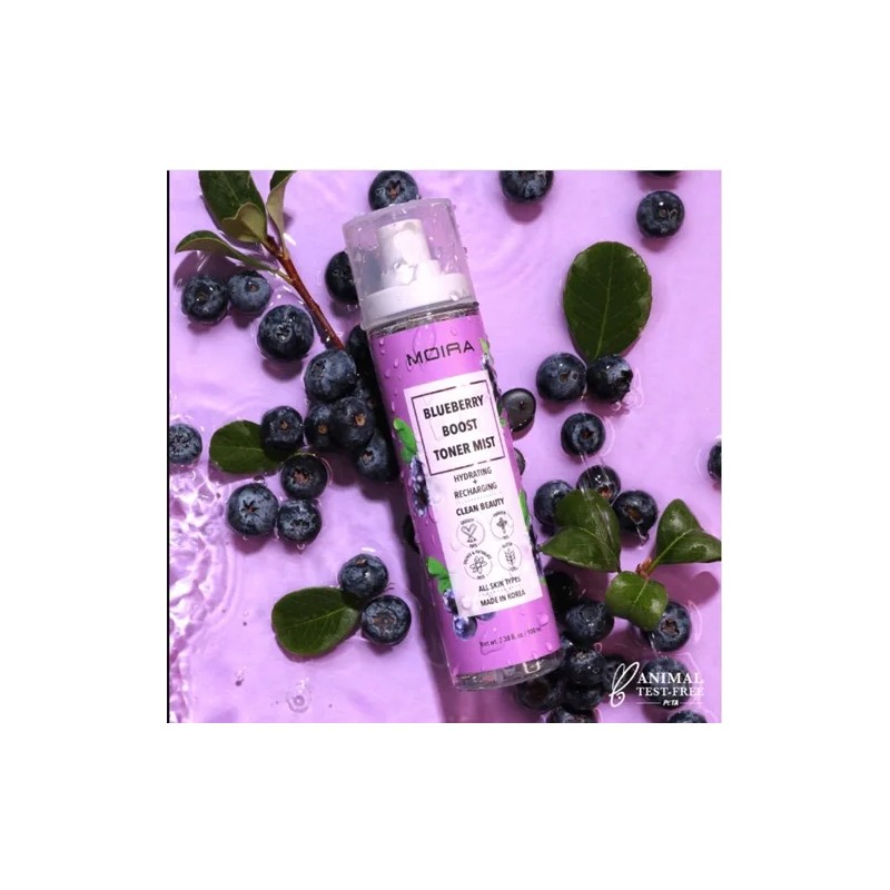 Moira Blueberry Toner Mist Rostro Hidratante Vegano 100ml