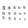 75Pcs Stainless Steel Threaded Inserts Nuts Assortment Tool Kit for