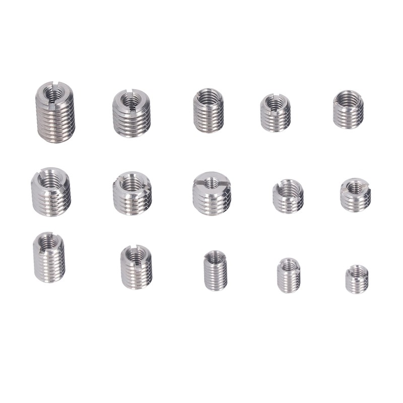 75Pcs Stainless Steel Threaded Inserts Nuts Assortment Tool Kit for