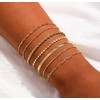 CAROVO Gold Bracelets for Women Trendy Dainty 14K Gold Plated