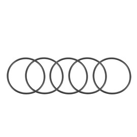 uxcell Nitrile Rubber O-Rings, 55mm OD 50mm ID 2.5mm Width, Metric Sealing Gasket, Pack of 5