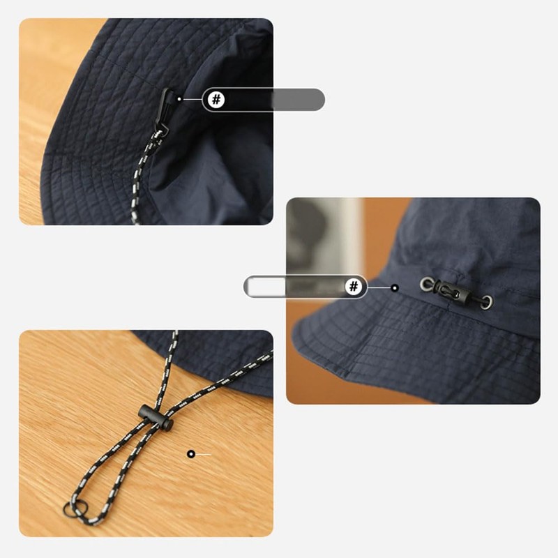 Natiform Safari Hat, Foldable, Integrated Storage, Compact, UV Protection Hat,