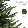 Puleo International 4.5ft Pre-Lit Aspen Fir Artificial Christmas Tree with