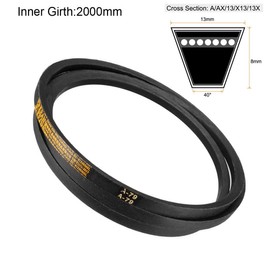 TA-VIGOR A-79 V-Belt 79" Inner Length 13mm Width 24mm Thickness, Rubber Drive V-Belt for Power Transmission, Replacement A-Section V-Belt for Automotive, Industrial and Agricultural Equipment