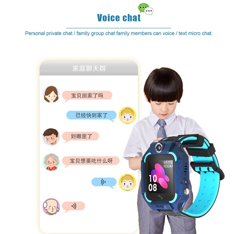 Portable Waterproof Kids Smartwatch LBS Positioning Children Safe Call Voice