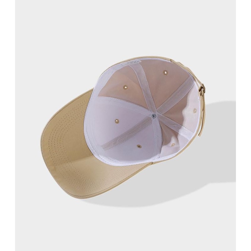 COTIDI Mens 100% Cotton Baseball Cap Adjustable Hat, taupe