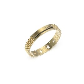 GUESS JUMB03203JWYG Men's Gold Plated Steel Bracelet Silver No Gemstone, Silver, No Gemstone