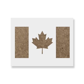 Canadian Flag Stencil - Reusable Stencils for Painting - Mylar Stencil for Crafts and Decor