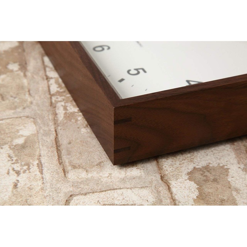 KATOMOKU square clock km-37B Wood Walnut Wall Clock Continuous Second